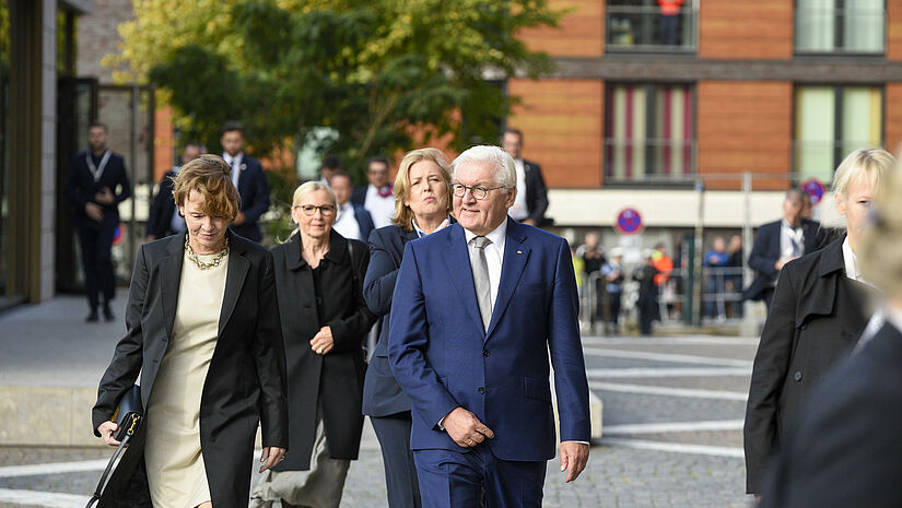 Bundespräsident Frank-Walter Steinmeier und seine Frau, Elke Büdenbender