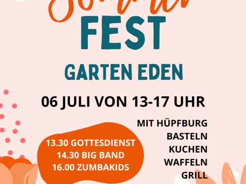 Sommerfest auf dem Kirchplatz