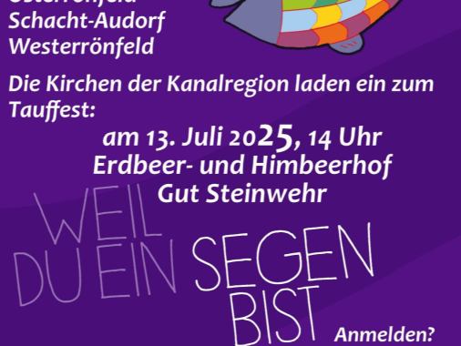Tauffest auf dem Himbeerhof Steinwehr