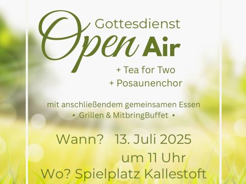 Open-Air-Gottesdienst auf dem Spielplatz Kallestoft
