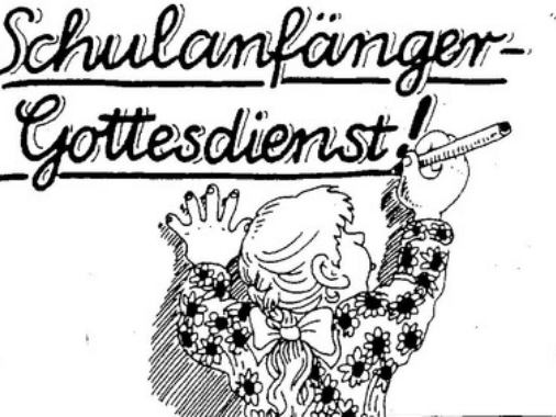 Einschulungsgottesdienst für die Grundschule Obereider