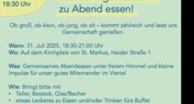 Paradising! Lasst uns gemeinsam zu Abend essen! Open Air!