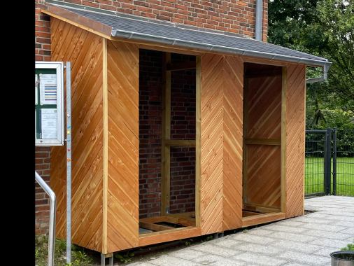 musikalische Abendandacht zur Einweihung des Tauschschranks