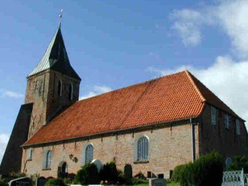Gottesdienst in Westerhever, Pastor Ralf-Thomas Knippenberg, mit Kranzniederlegung (gleichzeitig Gottesdienst zum Volkstrauertag)