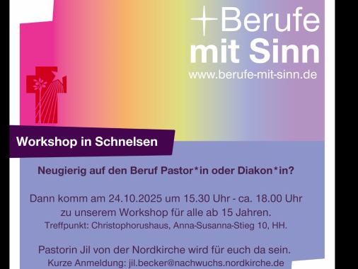 Neugierig auf den Beruf Pastor*in oder Diakon*in?