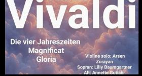 Konzert mit den "Vier Jahreszeiten", Gloria und Magnificat von Vivaldi in Iserbrook, mit den Kantoreien, Solisten und Hamburg Stage Ensemble