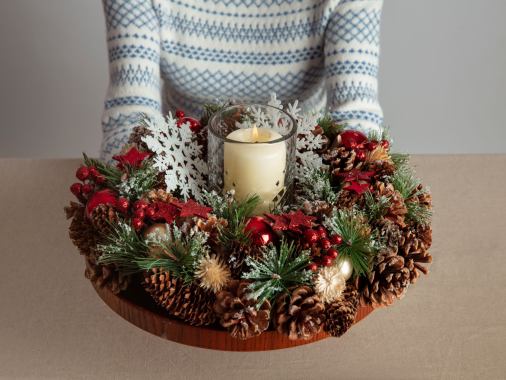 Gemeinsames Adventskranzbinden