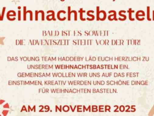 Weihnachtsbasteln mit dem Young Team