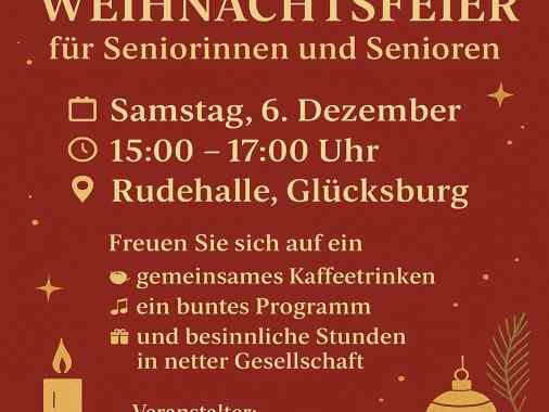 Weihnachtsfeier für Seniorinnen und Senioren in Glücksburg