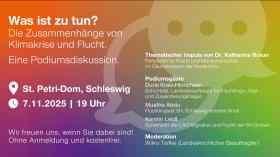 Themenabend: Die Zusammenhänge von Klimakrise und Flucht. Was ist zu tun?