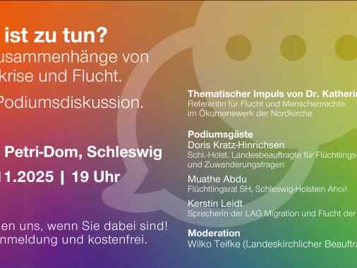 Themenabend: Die Zusammenhänge von Klimakrise und Flucht. Was ist zu tun?