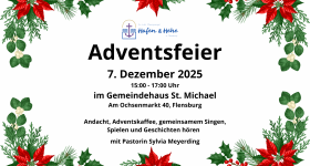 Adventsandacht mit Adventskaffee in St. Michael