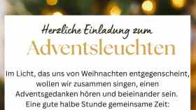 ADVENTSLEUCHTEN mit dem Posaunenchor