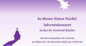 Adventskonzert Gospelchor St. Gertrud mit Pastor i.R. H. Dede