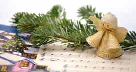 Üben von europäischen Weihnachtsliedern