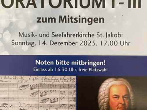 Bachs Weihnachtsoratorium I–III zum Mitsingen