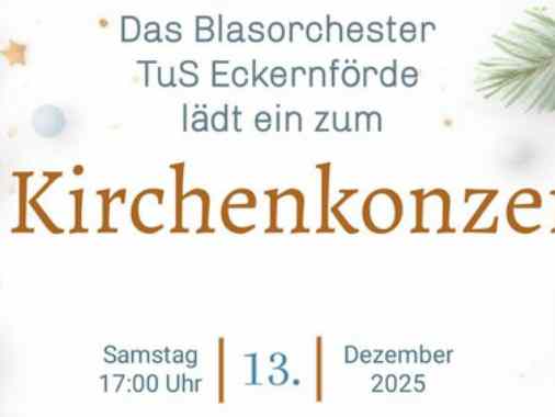 Kirchenkonzert des Blasorchesters TuS Eckernförde