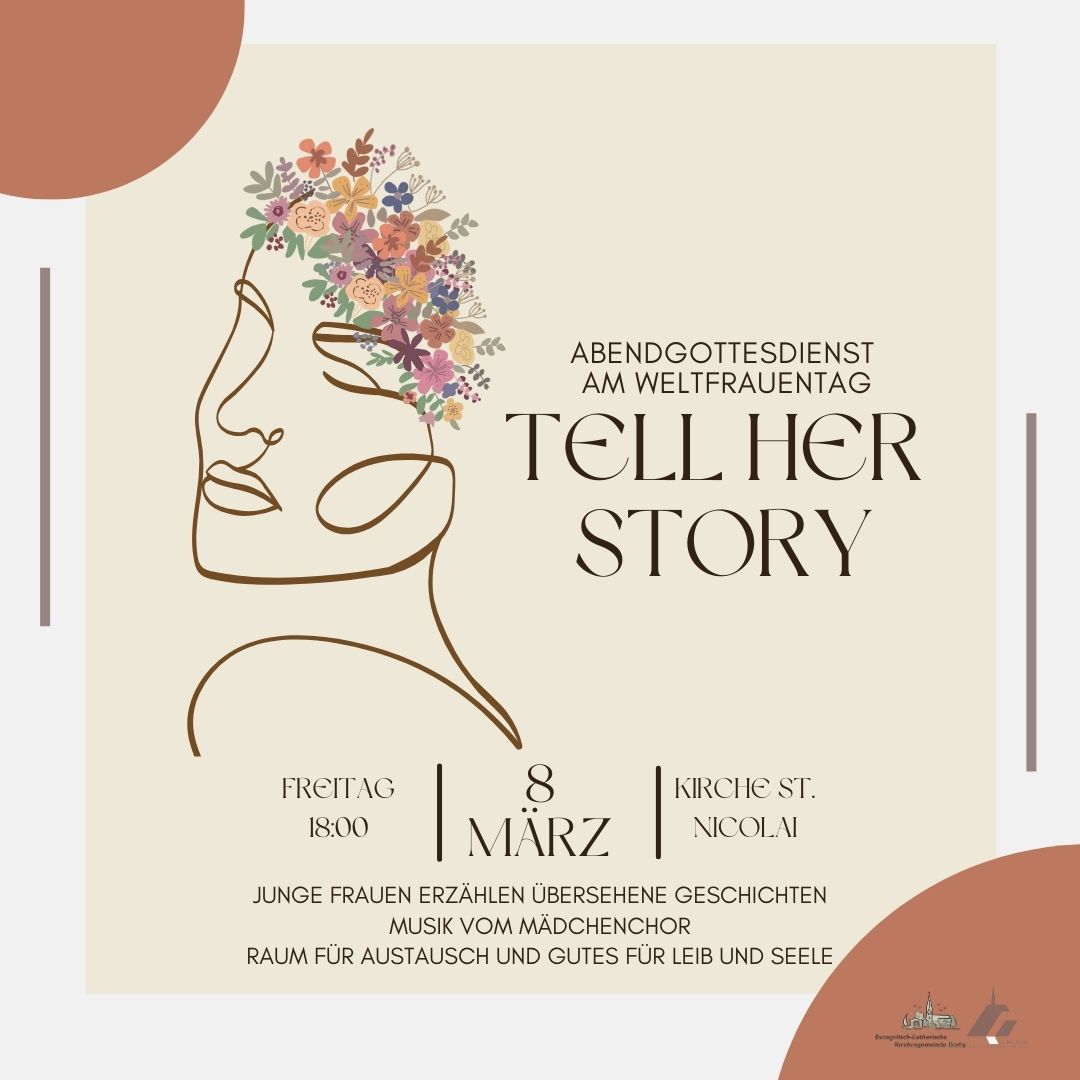 "TELL HER STORY" | Abendgottesdienst am Weltfrauentag (St. Nicolai-Kirche)