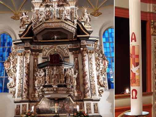 Gottesdienst m. Abendmahl in ADELBY, anschl Orgelmatinee, Pn. W. Dr&ouml;mann