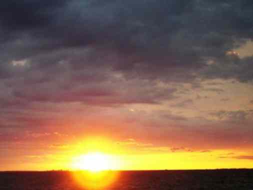 Feier des Ostermorgen in Husby