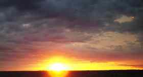 Feier des Ostermorgen in Husby