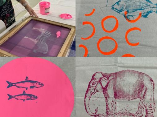 Siebdruck 1 - Weihnachtsworkshop mit Kristina Schaper