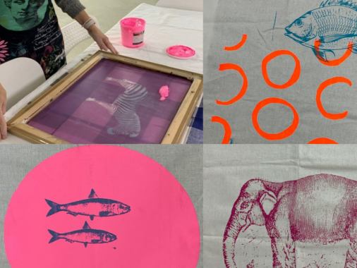 Siebdruck 2 - Weihnachtsworkshop mit Kristina Schaper