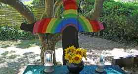 Pastoratsgartengottesdienst mit Posaunenchor