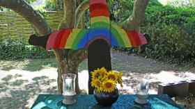 Pastoratsgartengottesdienst mit Posaunenchor