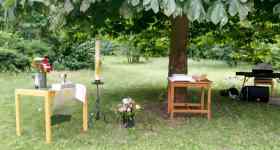 Gottesdienst im Garten