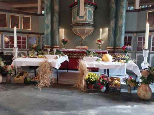 Erntedankgottesdienst op platt