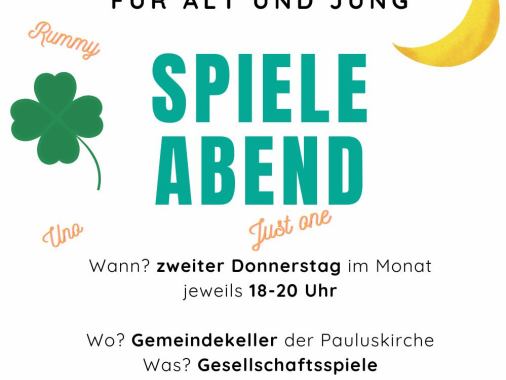 Spieleabend im Gemeindekeller