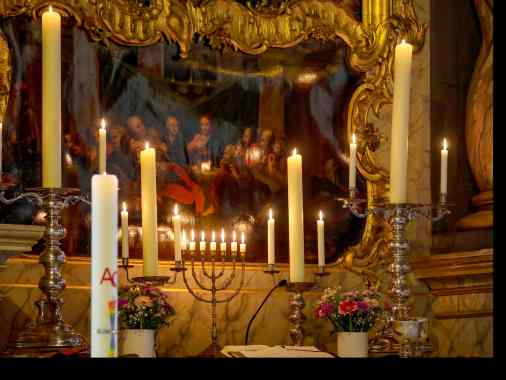 Kerzen und Musik zum 1. Advent