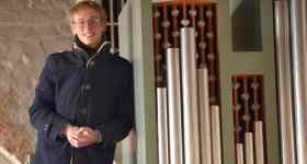 Konzert für zwei Orgeln in der Kirche St. Martin in Osterhever, es spielen die Organisten Jorge Sendler und Malte Wienhues