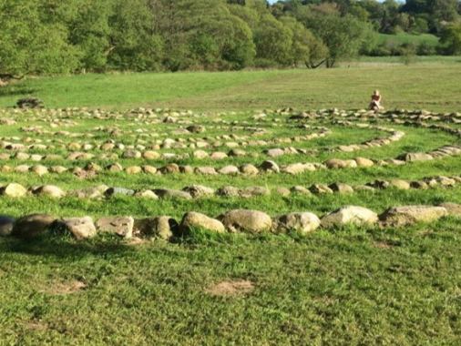 Das Labyrinth des Lebens in Neversfelde am Margarethenhof Ostholstein