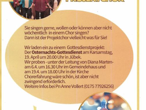 Chorprobe Kirche Jübek