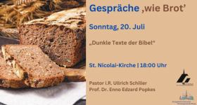 Gespräche wie Brot | Dunkle Texte der Bibel