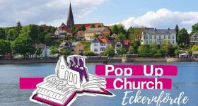 Pop-Up Church mit Sekt, Saft und Segen