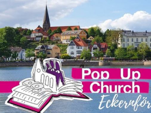Pop-Up Church mit Sekt, Saft und Segen