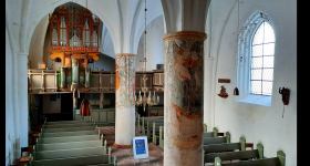 Orgelmusik und Kirchenführung in Garding, mit Pastor Ralf-Thomas Knippenberg und Kantorin Elisabeth Weisenberger