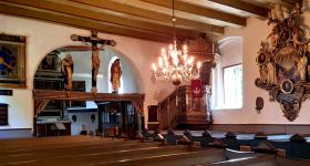 Orgelmusik und Kirchenführung in Katharinenheerd, Pastor Jörg Reglinski und Kantorin Elisabeth Weisenberger