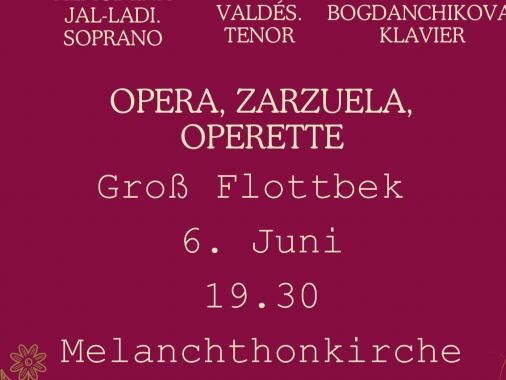 Opera, Zarzuela, Operette