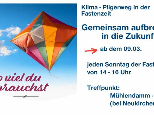 Klima-Pilgerweg in der Fastenzeit