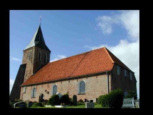 Emeriti-Projekt-Gottesdienst in Westerhever, Pastorin i. R. Telse Jungjohann-Bader und Pastor i. R. Dietmar Bader, Orgel Jochen Willrodt