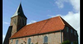 Pattdeutscher Deichgottesdienst, Badestelle Stufhusen in Westerhever, im Anschluss Kaffeetafel, mit Pastor Ralf-Thomas Knippenberg