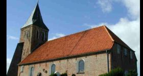 Emeriti-Projekt-Gottesdienst in Westerhever, mit Pastorin i. R. Sabine Jeute, Orgel: Kirchenmusiker i. R. Kent Pegler von Thun