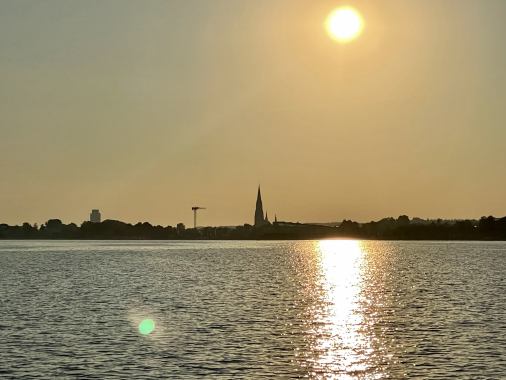 Besinnliche Turmbesteigung zum Sonnenuntergang