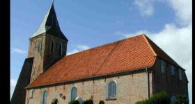 Emeriti-Projekt-Gottesdienst in Westerhever, Pastor i. R. Gerhard Sabrowski, Orgel: Jochen Willrodt