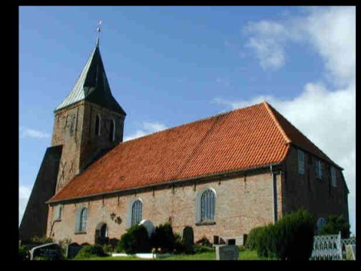 Emeriti-Projekt-Gottesdienst in Westerhever, Pastor i. R. Gerhard Sabrowski, Orgel: Jochen Willrodt