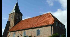 Emeriti-Projekt-Gottesdienst in Westerhever, Propst i. R. Jürgen Schulz, Orgel: Pastor i. R. Hartmut Friedel